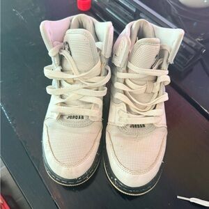 Jordan Cream and Black High-Tops